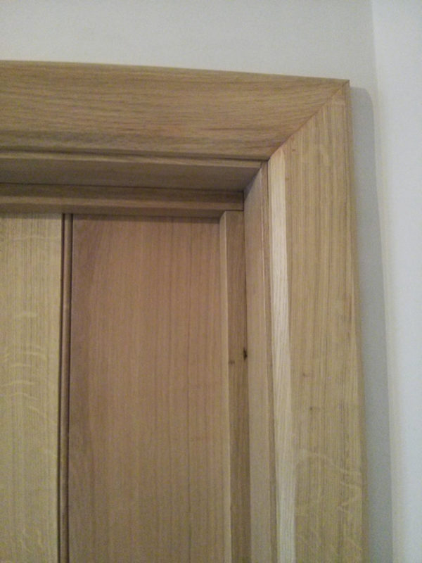 Solid European oak chamfer 75mm (3