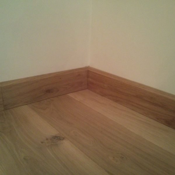 Solid oak 100mm 4” skirting chamfer edged - Oak Flooring Man